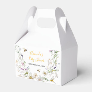 Caja Para Regalos Un pequeño Baby Shower de flores silvestres