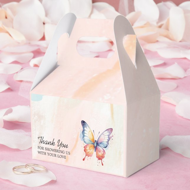 Caja Para Regalos Un pequeño Baby Shower de mariposa pintoresca (Boda)