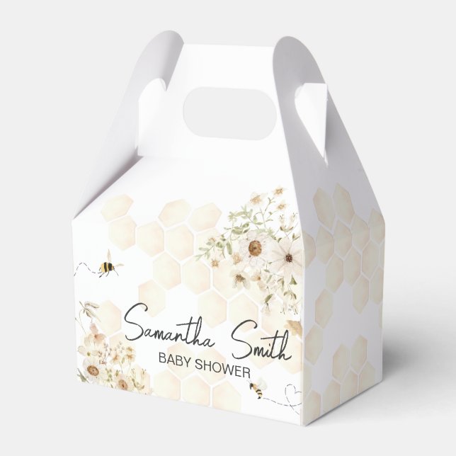 Caja Para Regalos Un pequeño Baby Shower de miel (Front Side)