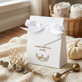 Caja Para Regalos "Un pequeño calabacín está en camino" Babero para 
