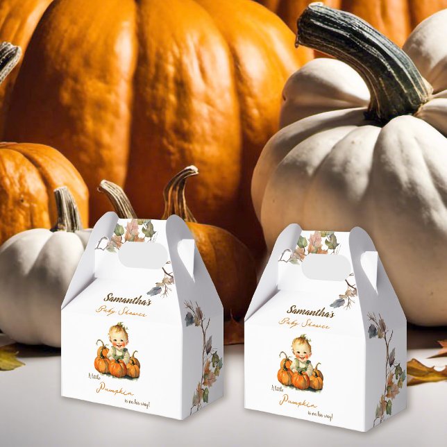 Caja Para Regalos Un pequeño calabaza Cae en el otoño de Baby Shower (Subido por el creador)