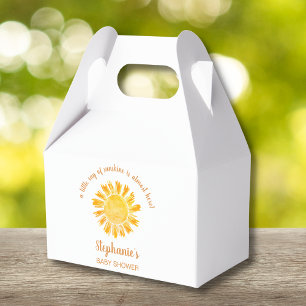 Caja Para Regalos Un Pequeño Rayo De Sunshine Baby Shower