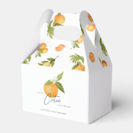 Caja Para Regalos Un poco curas Naranjas de Baby Shower