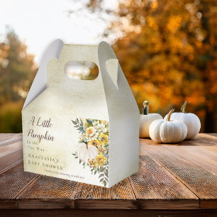 Caja Para Regalos Un poco de calabaza cosecha de oro Baby Shower flo
