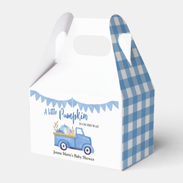 Caja Para Regalos Un poco de calabaza Rustic Truck Baby Shower (Front Side)