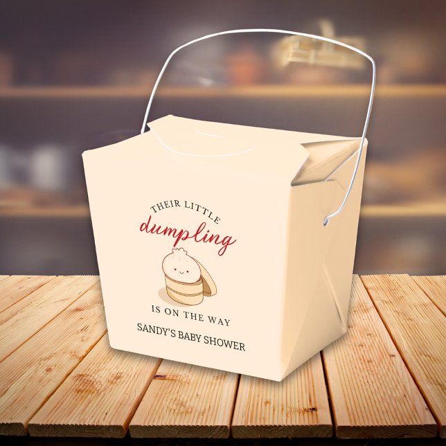 Caja Para Regalos Un poco de desmoronamiento del género neutral Kawa (LITTLE DUMPLING baby shower favor boxes)