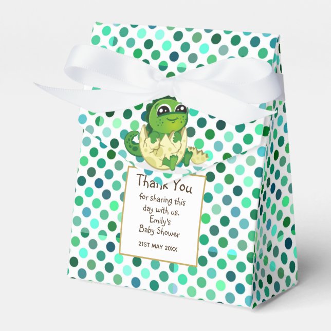 Caja Para Regalos Un poco odioso Fiesta de Baby Shower DINOSAUR (Front Side)