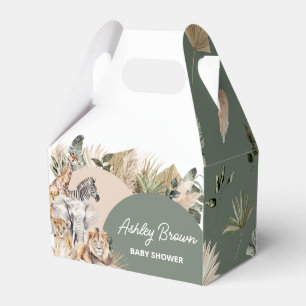 Caja Para Regalos Un poco salvaje, un Safari Animals Baby Shower