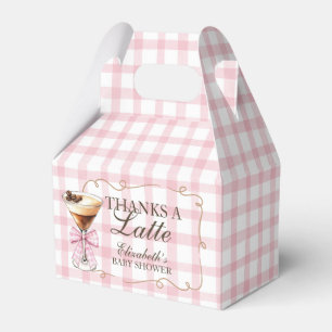 Caja Para Regalos Un Tini Uno Espresso Martini Lazo Rosa Baby Shower