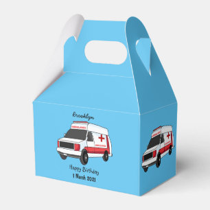 Caja Para Regalos Una ambulancia roja curada van personalizado