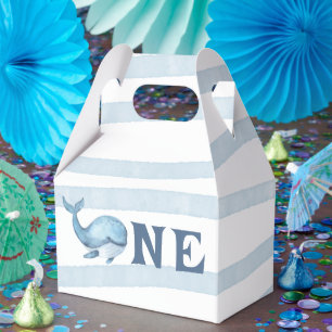 Caja Para Regalos UNA BALLENA 1er Cumpleaños Bajo El Mar