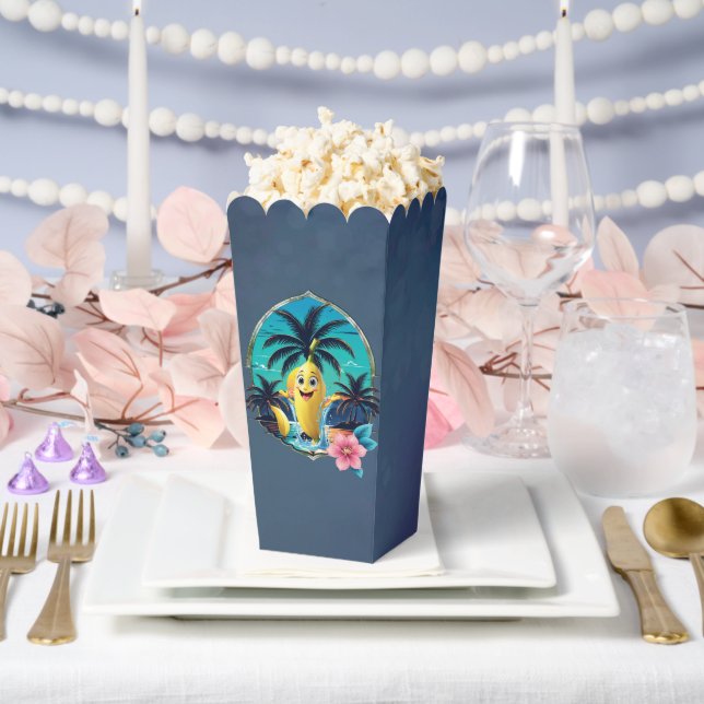 Caja Para Regalos Una banana personalizado en la playa tropical. (Boda)