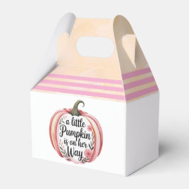 Caja Para Regalos Una Calabaza En Camino De Baby Shower