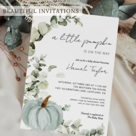 Caja Para Regalos Una calabaza está en camino a Baby Shower