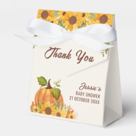 Caja Para Regalos Una Calabaza Está En Camino De Caer En Baby Shower