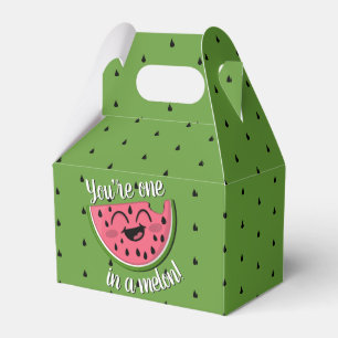 Caja Para Regalos Una en Melón Melón Primer Cumpleaños