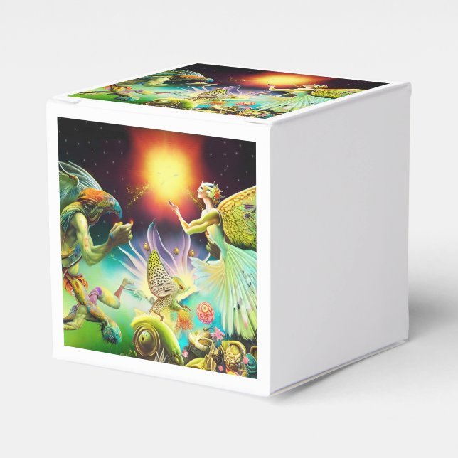 Caja Para Regalos Una época de pintura de aceite recompensas (Costado Anverso)