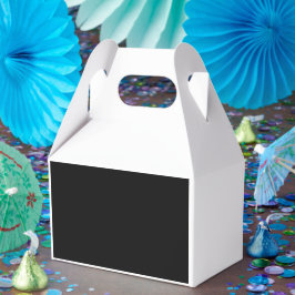 Caja Para Regalos una foto en blanco y negro