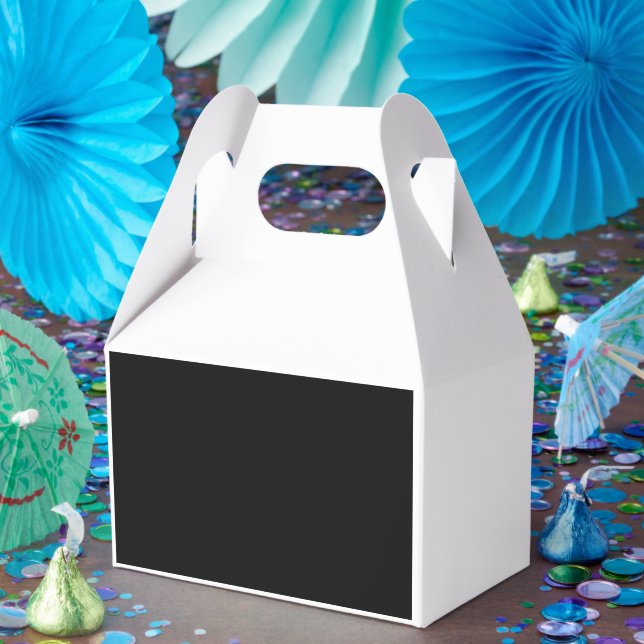 Caja Para Regalos una foto en blanco y negro (Fiesta)