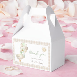 Caja Para Regalos Una gallina, globos, retro Gingham Favbox