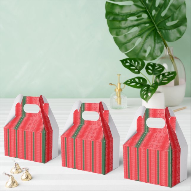 Caja Para Regalos Una manzana roja brillante se sienta en una superf (Múltiple)