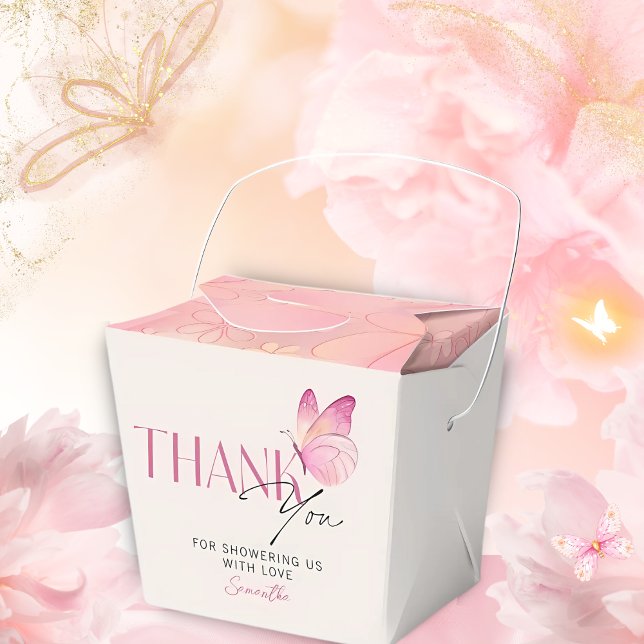 Caja Para Regalos Una mariposa pequeña está en camino a Baby Shower (Subido por el creador)