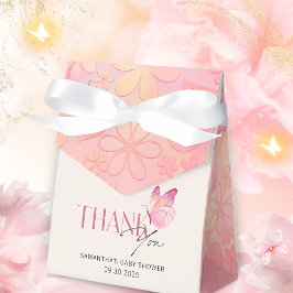 Caja Para Regalos Una mariposa pequeña está en camino a Baby Shower