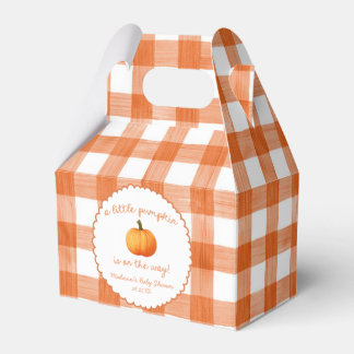 Caja Para Regalos Una pequeña fiesta de bebé otoñal naranja capricho
