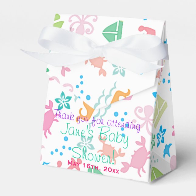 Caja Para Regalos Under the Sea Baby Shower (Front Side)