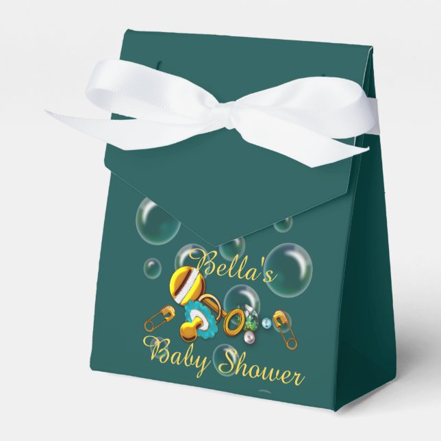 Caja Para Regalos Under the Sea Baby Shower Goody Box (Front Side)
