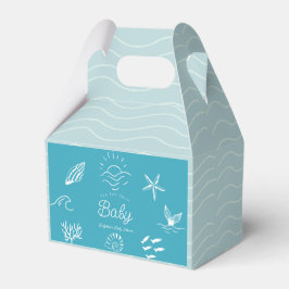 Caja Para Regalos Under the Sea You Soon Blue Baby Shower