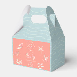 Caja Para Regalos Under the Sea You Soon Pink Girl Baby Shower
