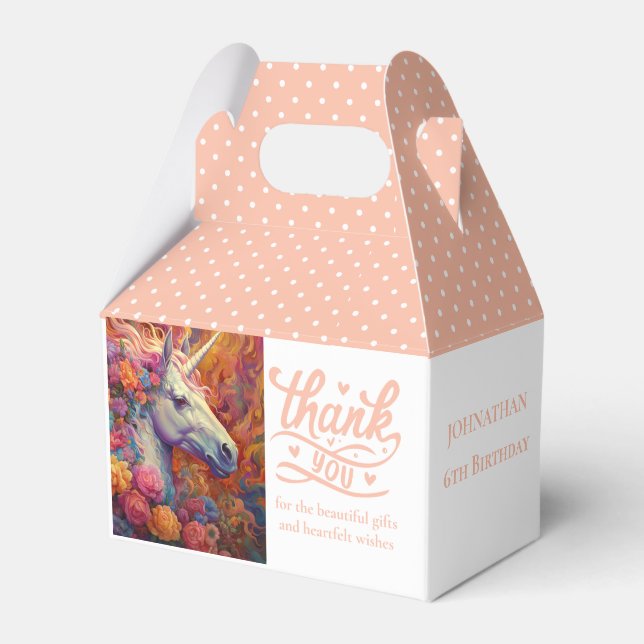 CAJA PARA REGALOS UNICORN FLORAL INCREÍBLE (Front Side)