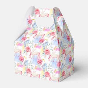 Caja Para Regalos Unicornio de la acuarela y modelo de Pegaso