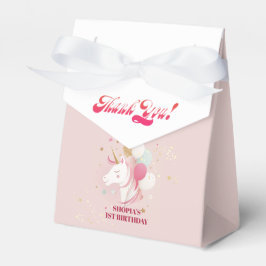 Caja Para Regalos Unicornio de primer cumpleaños mágico