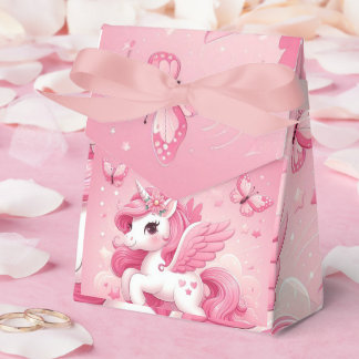 Caja Para Regalos unicornio rosa
