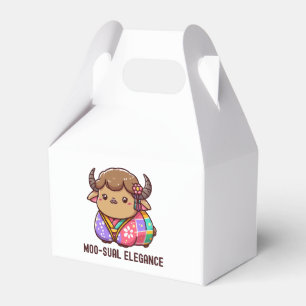 Caja Para Regalos Vaca en elegancia en Tierras Altas