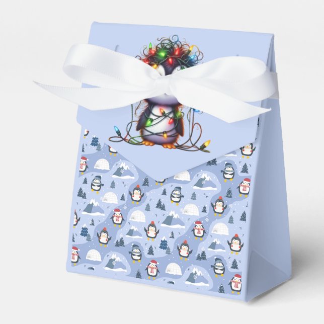 Caja Para Regalos Vacaciones de pingüino   (Front Side)