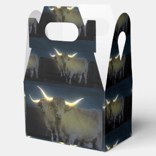 Caja Para Regalos Vacas De La Tierra De Altiplano Que Brillan En La