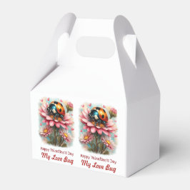 Caja Para Regalos  Valentine Love Bug on Blossoms Rose