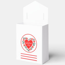 Caja Para Regalos Valentine’s Day Gift Box Heart Floral Design