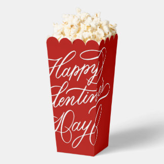 Caja Para Regalos Valentines Day Elegant Calligraphy Red