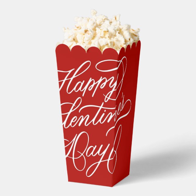 Caja Para Regalos Valentines Day Elegant Calligraphy Red (apareció)