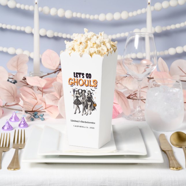 Caja Para Regalos Vamos a ir demonio de Halloween (Boda)