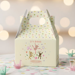 Caja Para Regalos Vamos a rebotar saltando el cumpleaños de los niño