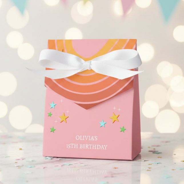 Caja Para Regalos Vamos a rodar patinaje de patinaje retro arco iris (Subido por el creador)