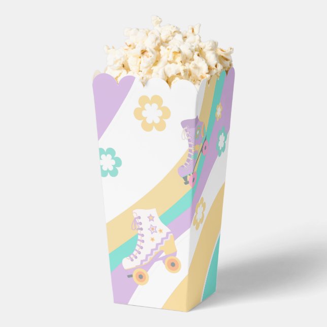 Caja Para Regalos Vamos a Rodar Patines Retro Cumpleaños de Niña Pas (apareció)