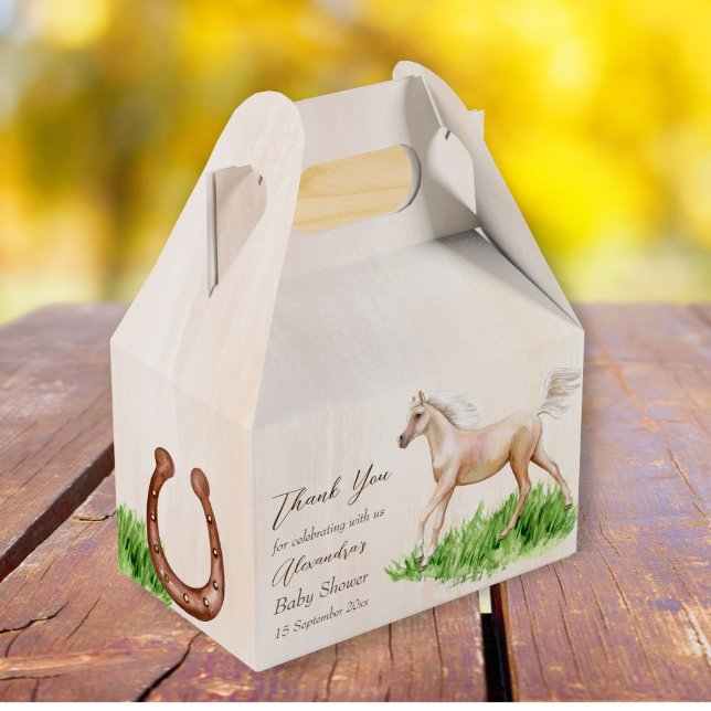 Caja Para Regalos Vamos bebé corriendo caballo beige foliación bebé  (Subido por el creador)
