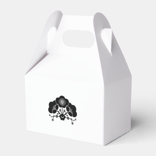 Caja Para Regalos Varias flores de ciruelo (Reverso)