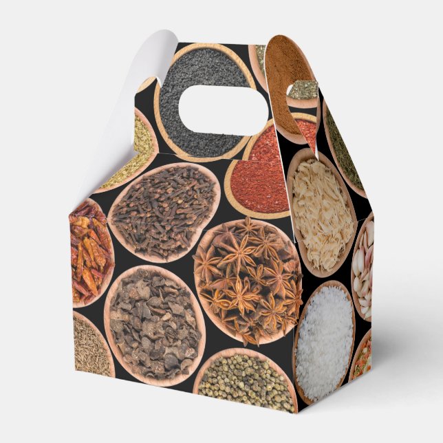 Caja Para Regalos Various spices and food ingredients (Front Side)